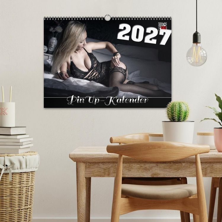 Produktbild: PinUp-Kalender 2027 (Wandkalender 2027 DIN A3 quer), CALVENDO Monatskalender