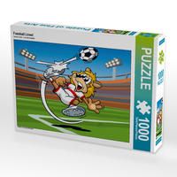 Produktbild: CALVENDO Puzzle Fussball L&ouml;we! | 1000 Teile Lege-Gr&ouml;&szlig;e 64x48cm Foto-Puzzle f&uuml;r gl&uuml;ckliche Stunden