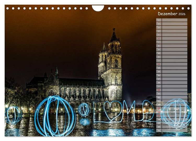 Produktbild: Der Magdeburger Dom 2026 (Wandkalender 2026 DIN A4 quer), CALVENDO Monatskalender