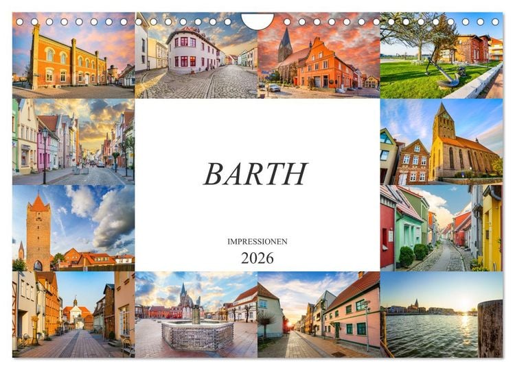Produktbild: Barth Impressionen (Wandkalender 2026 DIN A4 quer), CALVENDO Monatskalender