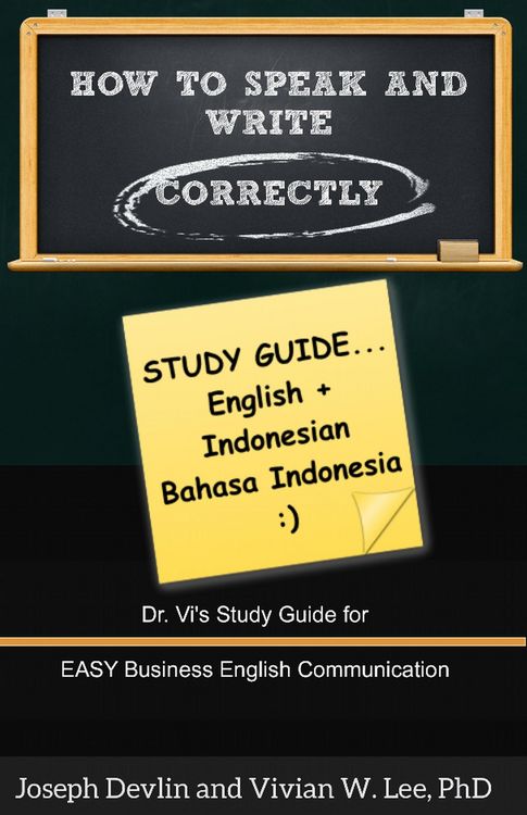 Produktbild: How to Speak and Write Correctly: Study Guide (English + Indonesian)