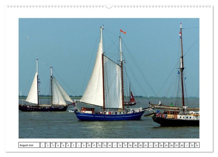 Produktbild: Segelspektakel in Bremerhaven. Die Sail (Wandkalender 2026 DIN A2 quer), CALVENDO Monatskalender