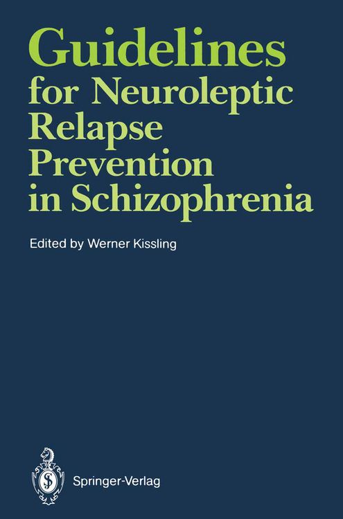 Produktbild: Guidelines for Neuroleptic Relapse Prevention in Schizophrenia