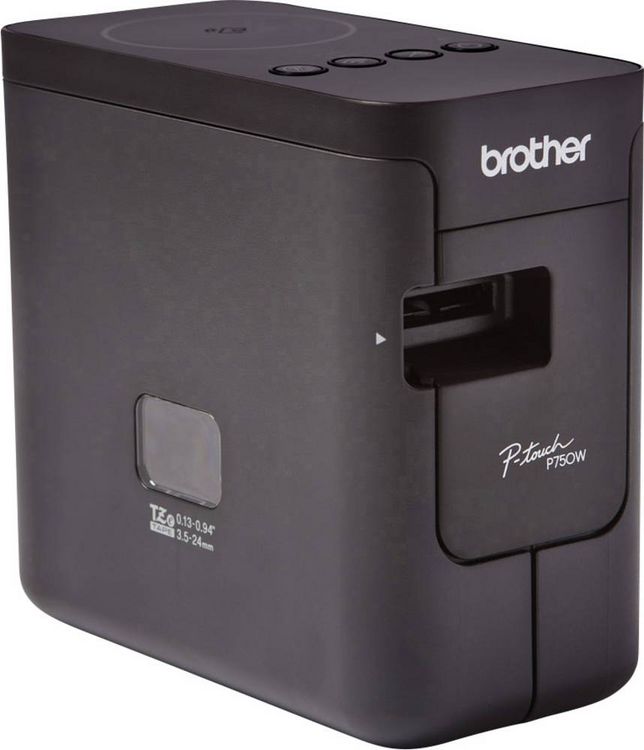 Produktbild: Brother P-touch P750W Beschriftungsger&auml;t Geeignet f&uuml;r Schriftband: TZe 3.5 mm, 6 mm, 9 mm, 12 mm, 18 mm, 24 mm