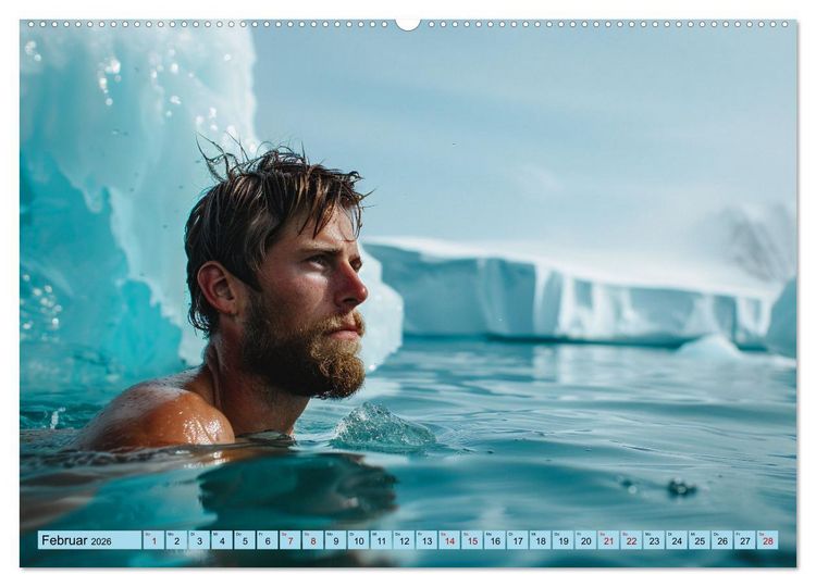 Produktbild: Eisbaden (Wandkalender 2026 DIN A2 quer), CALVENDO Monatskalender