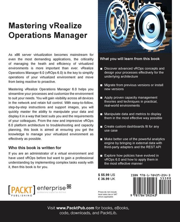 Produktbild: Mastering vRealize Operations Manager