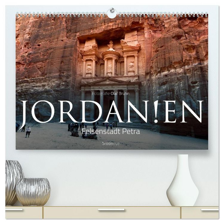 Produktbild: Jordanien &ndash; Felsenstadt Petra (hochwertiger Premium Wandkalender 2026 DIN A2 quer), Kunstdruck in Hochglanz