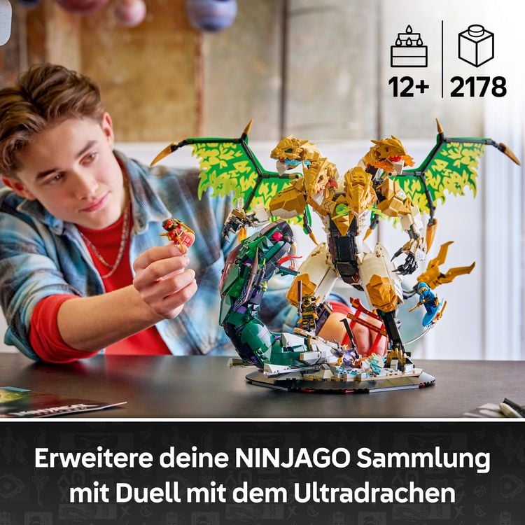 Produktbild: LEGO NINJAGO 71872 Duell mit dem Ultradrachen, Bauspielzeug, Geschenk f&uuml;r Kinder ab 12 Jahren