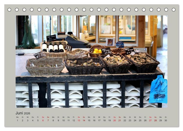 Produktbild: Urlaubsreise durch Frankreich (Tischkalender 2026 DIN A5 quer), CALVENDO Monatskalender