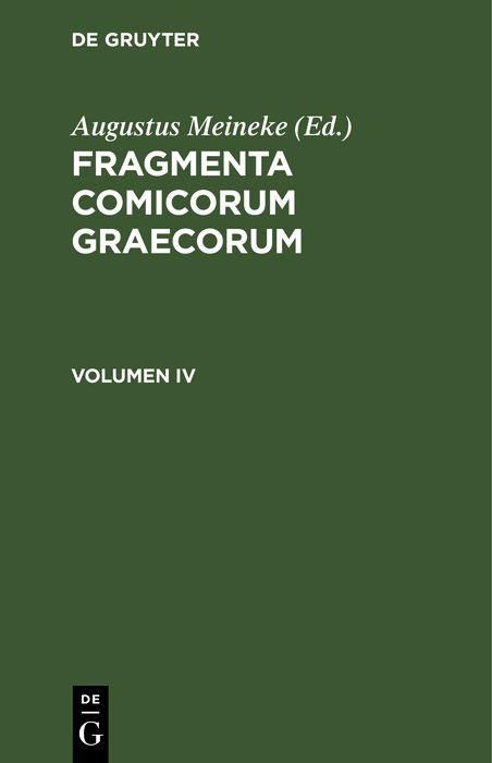 Produktbild: Fragmenta Poetarum Comoediae Novae
