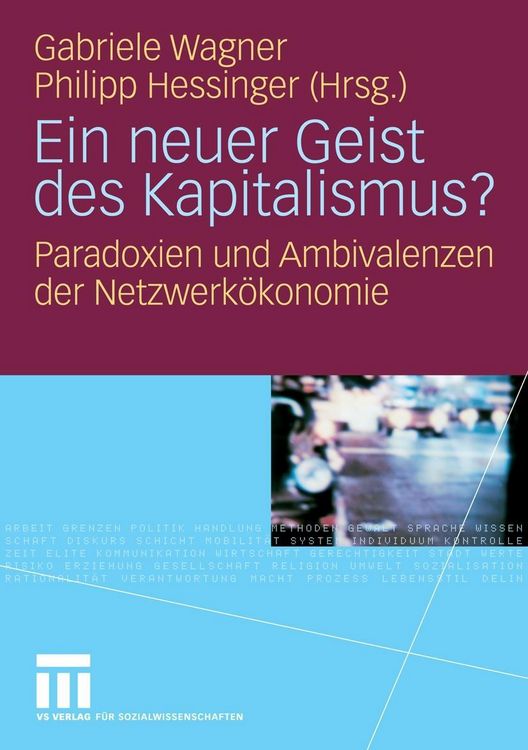 Produktbild: Ein neuer Geist des Kapitalismus?