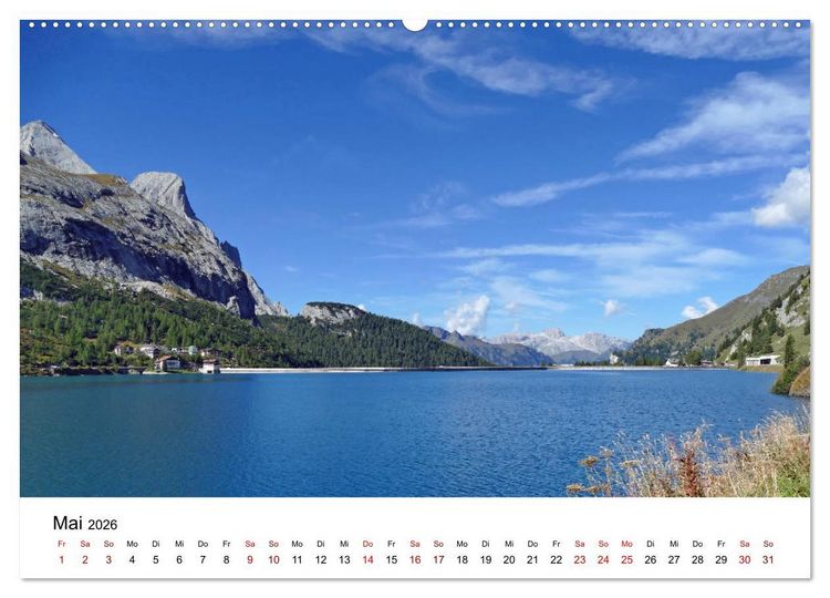Produktbild: Wundersch&ouml;ne Landschaften in den Alpen (Wandkalender 2026 DIN A2 quer), CALVENDO Monatskalender