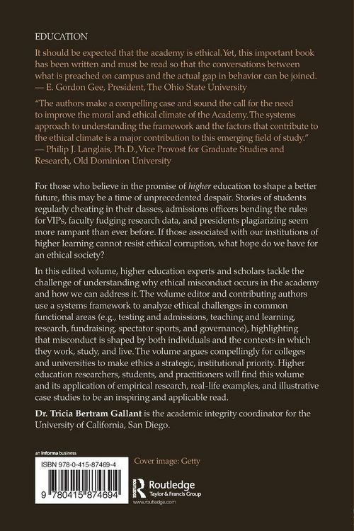 Produktbild: Creating the Ethical Academy
