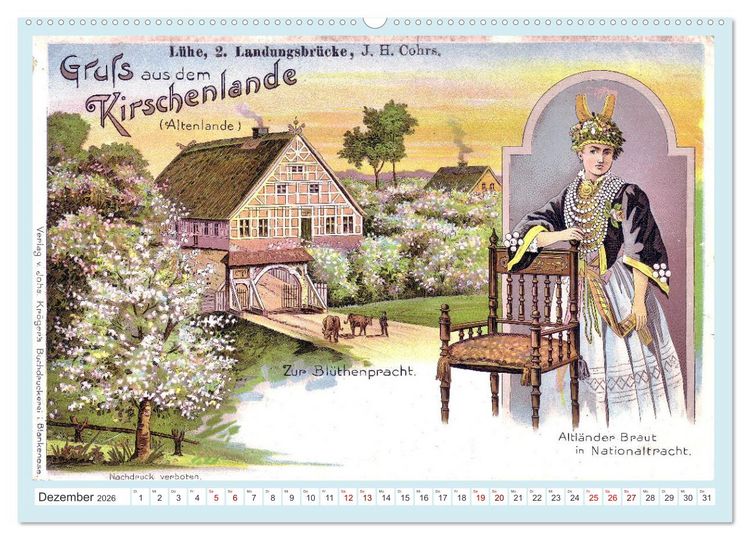 Produktbild: Gruss aus dem Altenlande (hochwertiger Premium Wandkalender 2026 DIN A2 quer), Kunstdruck in Hochglanz