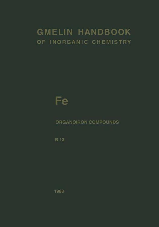 Produktbild: Fe Organoiron Compounds Part B13