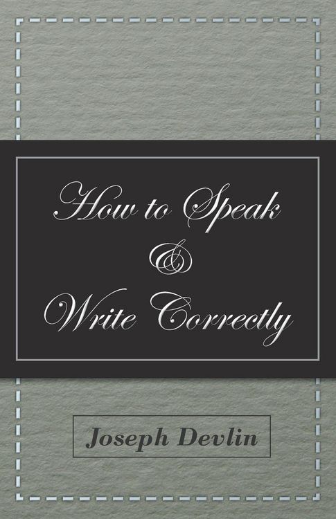 Produktbild: How to Speak and Write Correctly