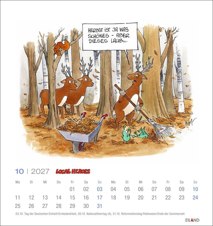 Produktbild: Local Heroes Postkartenkalender 2027 - Vom Leben hinter&acute;m Deich