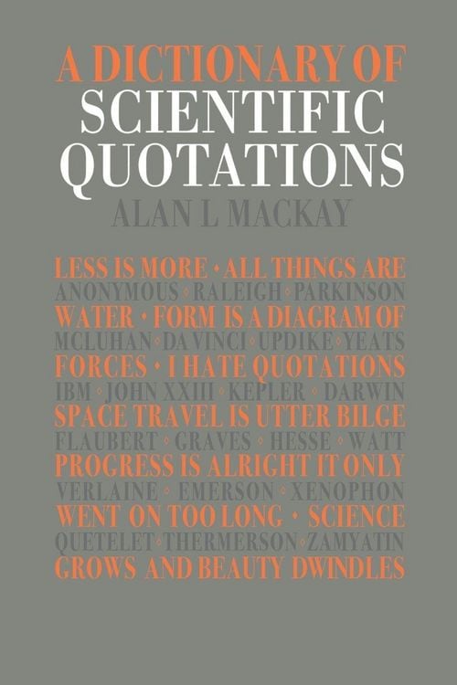 Produktbild: A Dictionary of Scientific Quotations