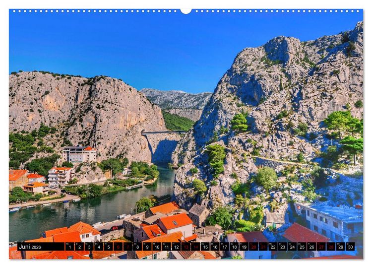 Produktbild: DALMATIEN - KROATISCHE K&Uuml;STE - Split mit Umgebung (hochwertiger Premium Wandkalender 2026 DIN A2 quer), Kunstdruck in Hochglanz