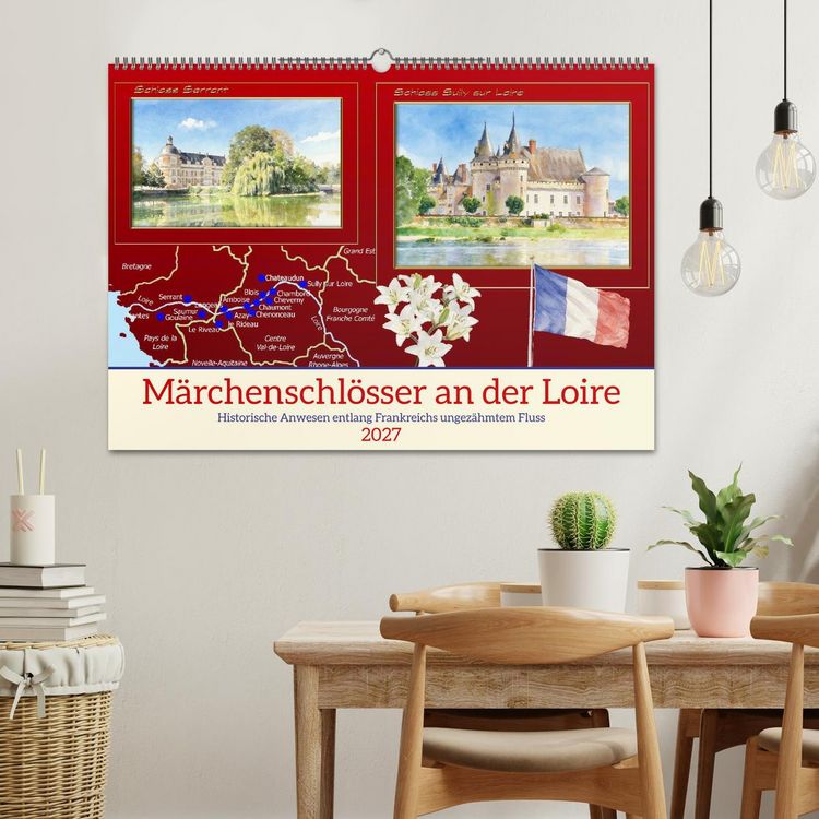 Produktbild: M&auml;rchenschl&ouml;sser an der Loire (Wandkalender 2027 DIN A2 quer), CALVENDO Monatskalender