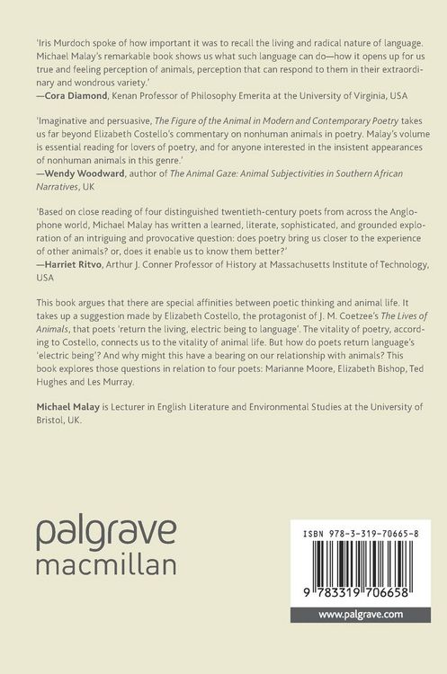 Produktbild: The Figure of the Animal in Modern and Contemporary Poetry