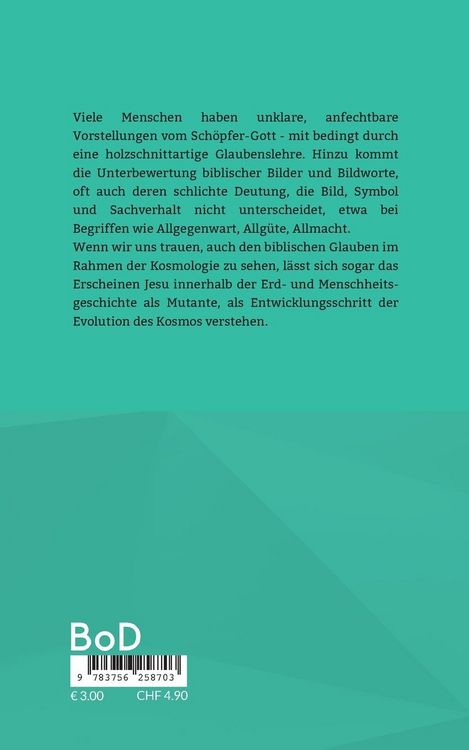 Produktbild: Evolution - Sch&ouml;pfung - Christliches Bewusstsein
