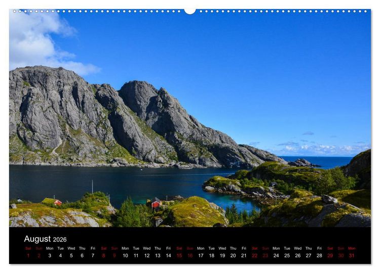 Produktbild: The magical Lofoten Islands (High Quality Premium Wall Calendar 2026 DIN A2 landscape),CALVENDO 12 Month Wall Calendar