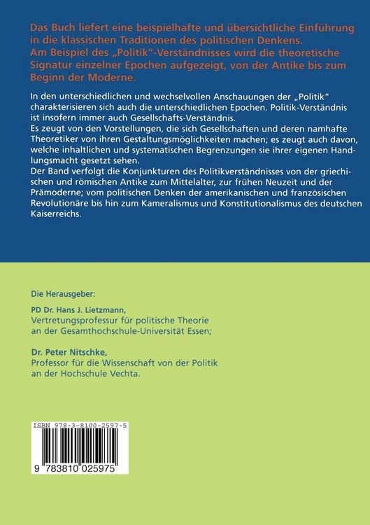Produktbild: Klassische Politik