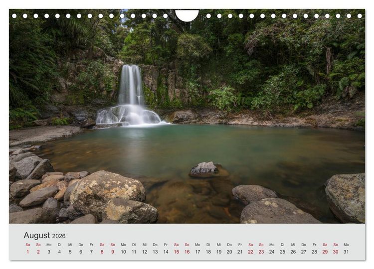 Produktbild: Neuseeland - Eine fotografische Rundreise von Nord nach S&uuml;d (Wandkalender 2026 DIN A4 quer), CALVENDO Monatskalender