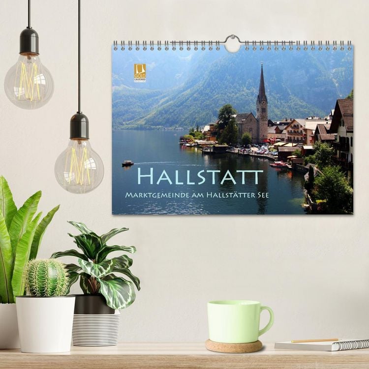 Produktbild: Hallstatt, Marktgemeinde am Hallst&auml;tter See (Wandkalender 2026 DIN A4 quer), CALVENDO Monatskalender