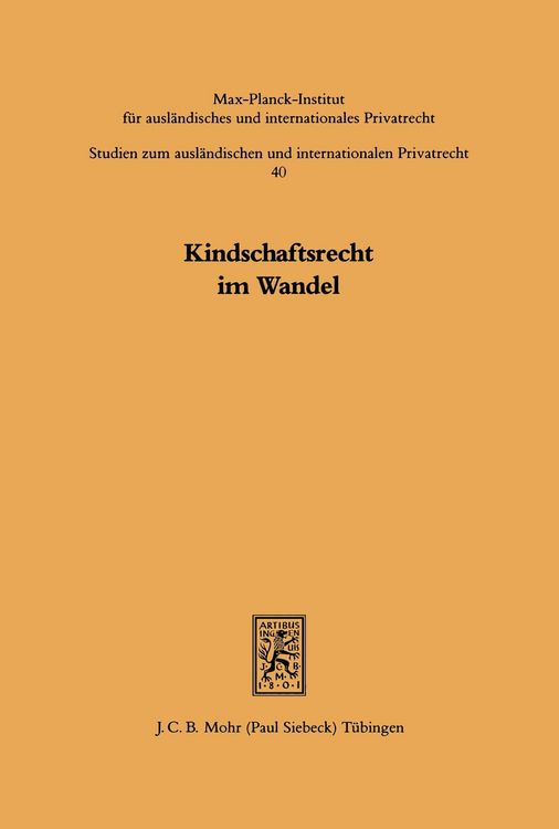Produktbild: Kindschaftsrecht im Wandel