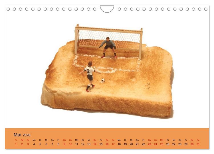 Produktbild: Little Art Food Kunstkalender (Wandkalender 2026 DIN A4 quer), CALVENDO Monatskalender