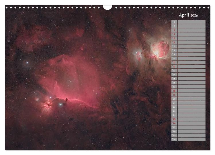 Produktbild: Deep-Sky Amateurastronomie (Wandkalender 2026 DIN A3 quer), CALVENDO Monatskalender