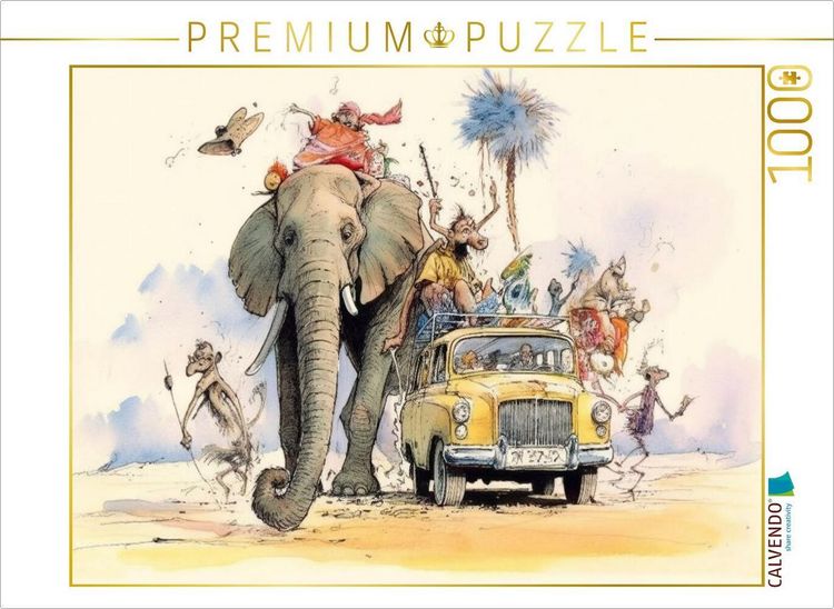 Produktbild: CALVENDO Puzzle Mit dem Auto unterwegs | 1000 Teile Lege-Gr&ouml;&szlig;e 64x48cm Foto-Puzzle f&uuml;r gl&uuml;ckliche Stunden