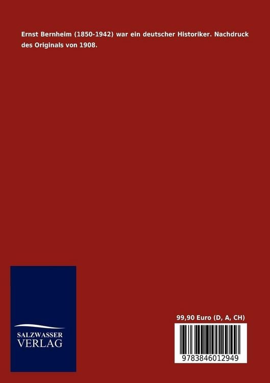 Produktbild: Lehrbuch der Historischen Methode und der Geschichtsphilosophie
