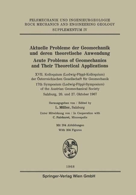 Produktbild: Aktuelle Probleme der Geomechanik und Deren theoretische Anwendung / Acute Problems of Geomechanics and Their Theoretical Applications