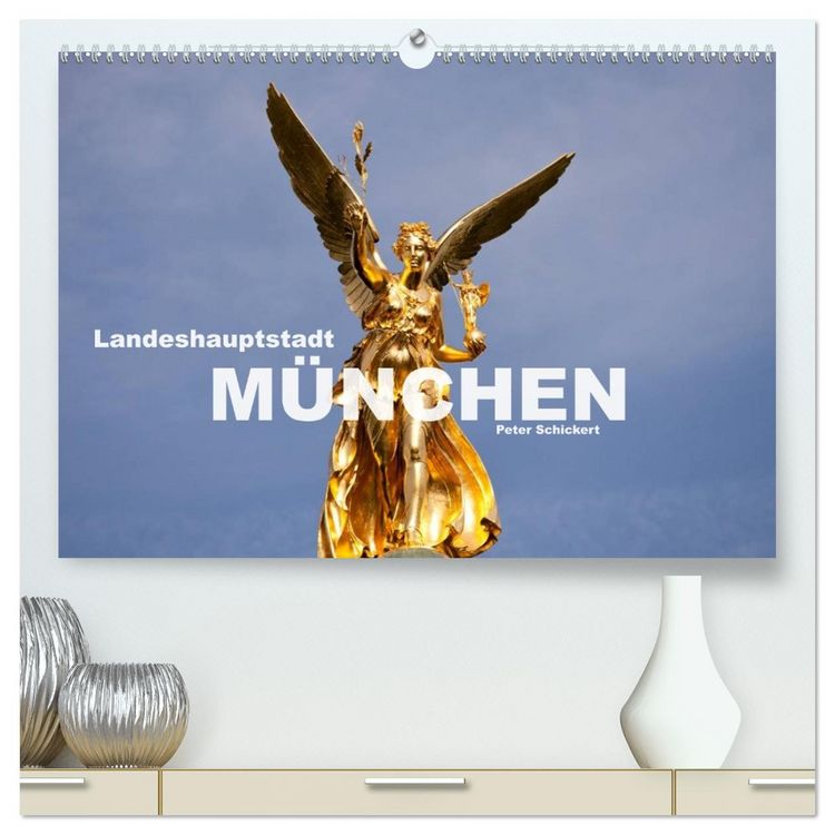 Produktbild: Landeshauptstadt M&uuml;nchen (hochwertiger Premium Wandkalender 2026 DIN A2 quer), Kunstdruck in Hochglanz