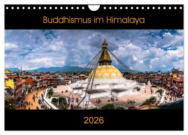 Produktbild: Buddhismus im Himalaya (Wandkalender 2026 DIN A4 quer), CALVENDO Monatskalender