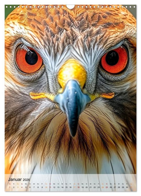 Produktbild: V&ouml;gel Portr&auml;ts (Wandkalender 2026 DIN A3 hoch), CALVENDO Monatskalender