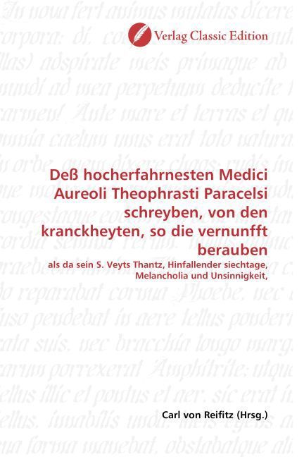 Produktbild: De&szlig; hocherfahrnesten Medici Aureoli Theophrasti Paracelsi sc
