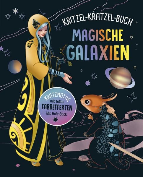 Produktbild: Magische Galaxien - Kritzel-Kratzel-Buch f&uuml;r Kinder ab 7 Jahren