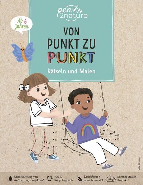 Bild vom Artikel Von Punkt zu Punkt Rätseln und Malen. Vielfältige Rätsel für alle Kinder ab 6 Jahren vom Autor Pen2nature
