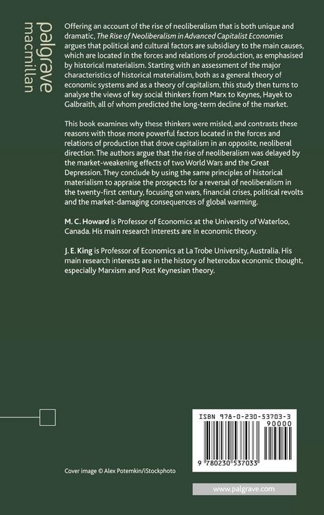 Produktbild: The Rise of Neoliberalism in Advanced Capitalist Economies