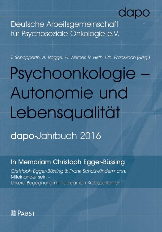 Produktbild: Psychoonkologie - Autonomie und Lebensqualit&auml;t