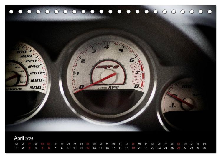 Produktbild: Dodge Challenger SRT8 (Tischkalender 2026 DIN A5 quer), CALVENDO Monatskalender