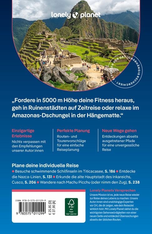 Produktbild: LONELY PLANET Reisef&uuml;hrer Peru
