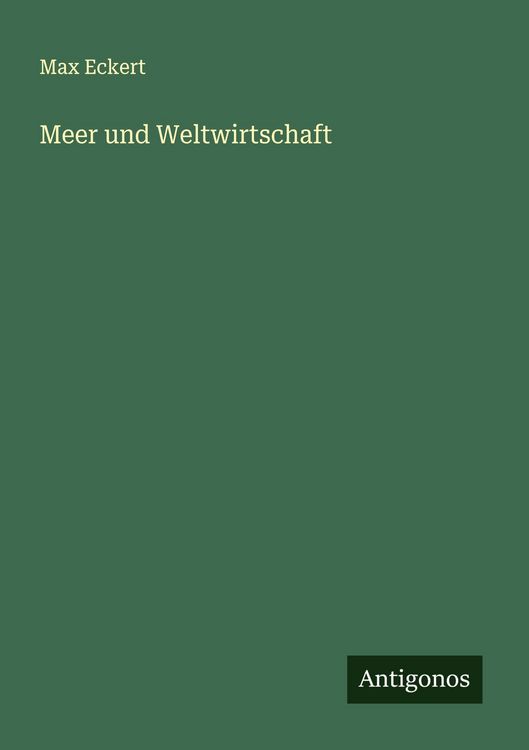 Produktbild: Meer und Weltwirtschaft