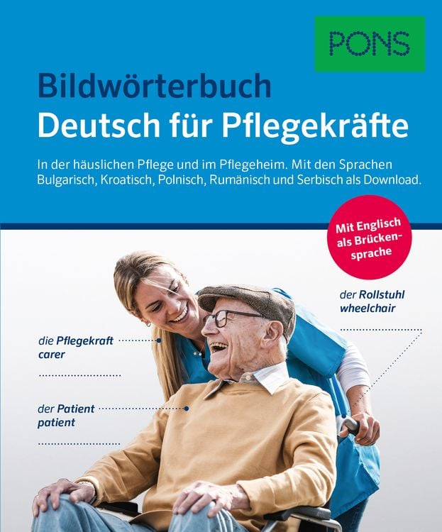 Produktbild: PONS Bildwörterbuch Deutsch für Pflegekräfte