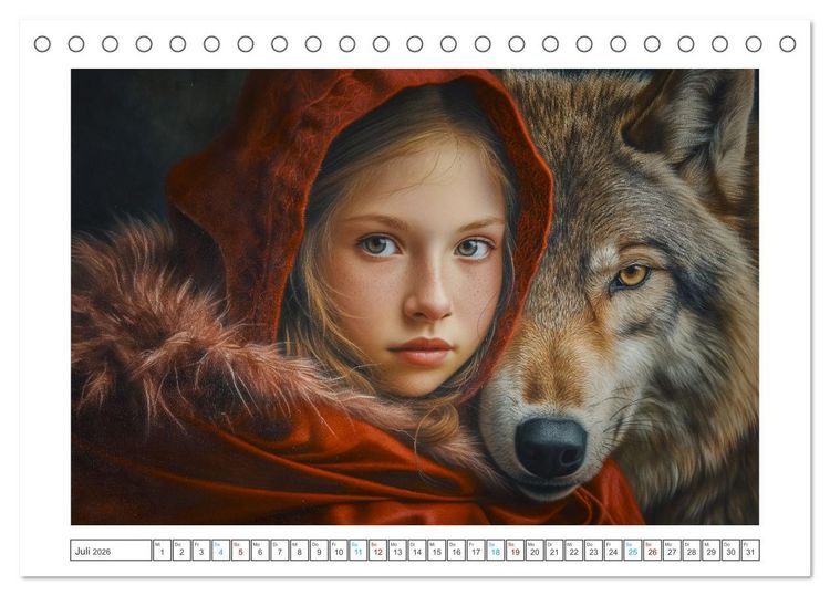Produktbild: M&auml;rchen im modernen Stil (Tischkalender 2026 DIN A5 quer), CALVENDO Monatskalender