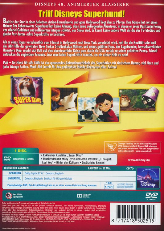 Produktbild: Bolt - Ein Hund f&uuml;r alle F&auml;lle - Disney Classics